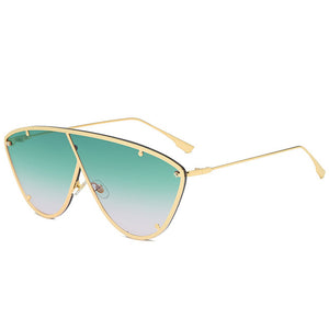 Sunglasses: Cross Frame Oversized Sunglasses