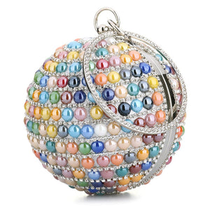 Clutch Bags: Multi-Colored Beaded Evening Clutch Bag