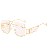 Sunglasses: Hollow Out Oversized Square Sunglasses