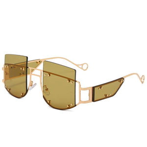 Sunglasses: Hollow Out Oversized Square Sunglasses