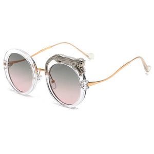 Luxury Round Crystal Sunglasses