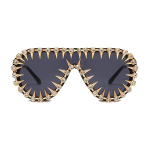 Steampunk Nail Oversized Sunglasses