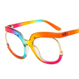 Oversized Sunglasses: New Era Oversized Rainbow Glasses