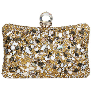 Clutch Bags: Pebble Rock Detail Clutch Bags