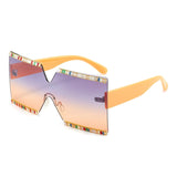 Oversized Bejeweled  Sunglasses