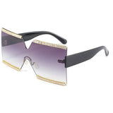 Oversized Bejeweled  Sunglasses