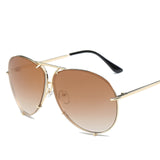 Oversized Vintage Aviator Sunglasses